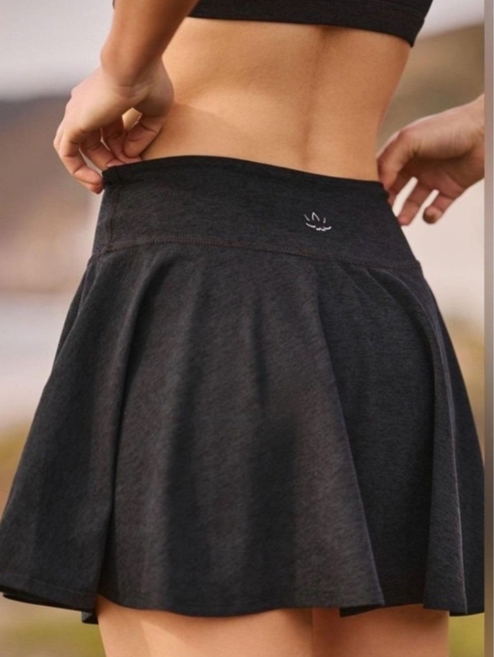 Beyond Yoga Tennis Athletic Skort Dark Grey